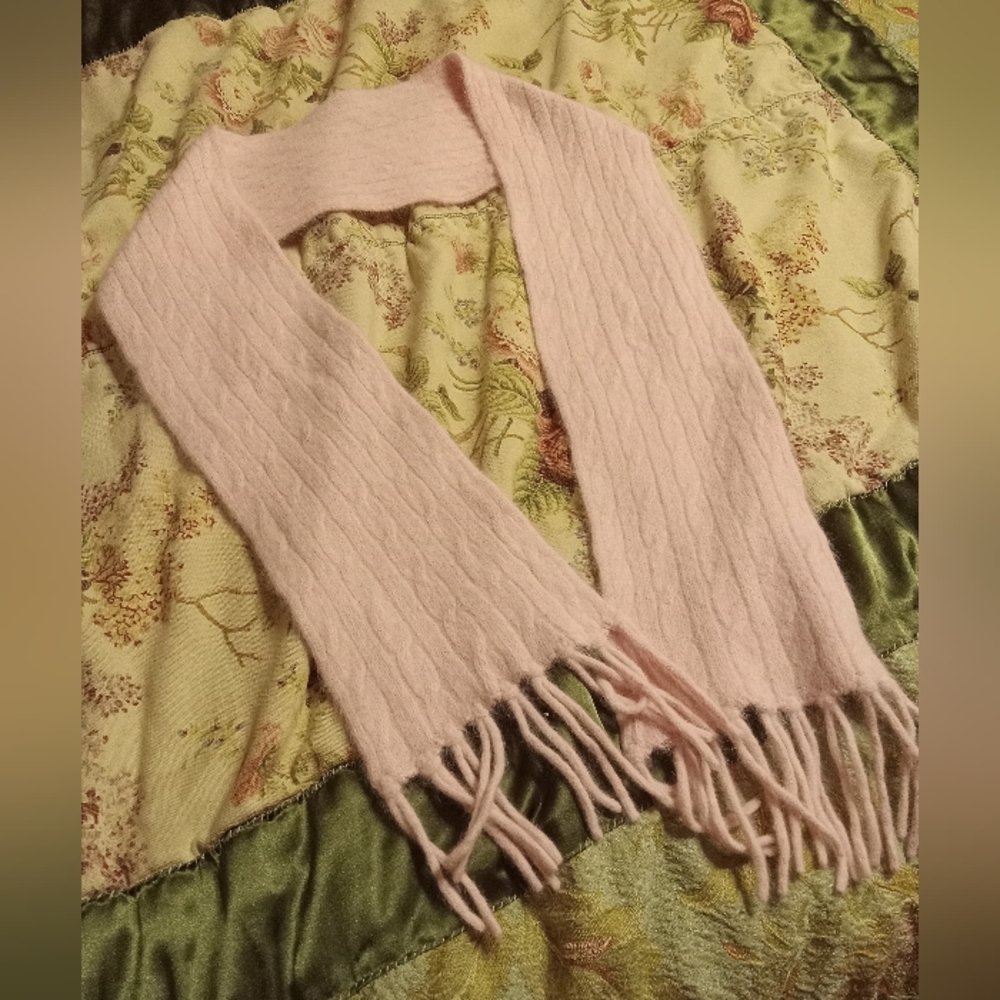Angora Blend Soft Pink Women's Scarf